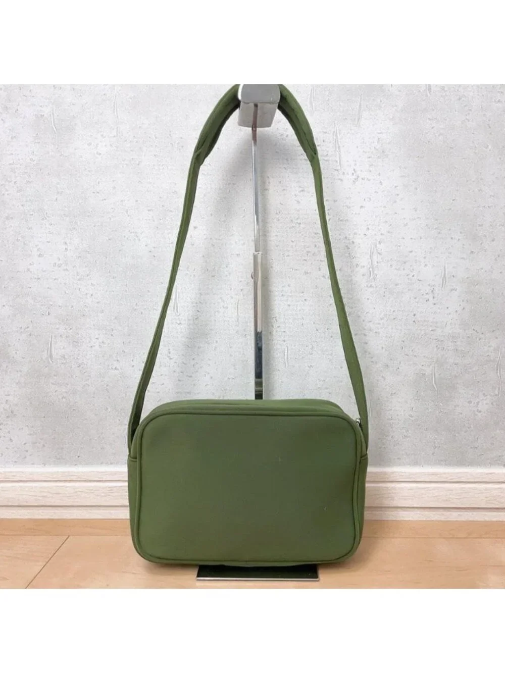 Miu Miu Archive Shoulder Bag Khaki Logo